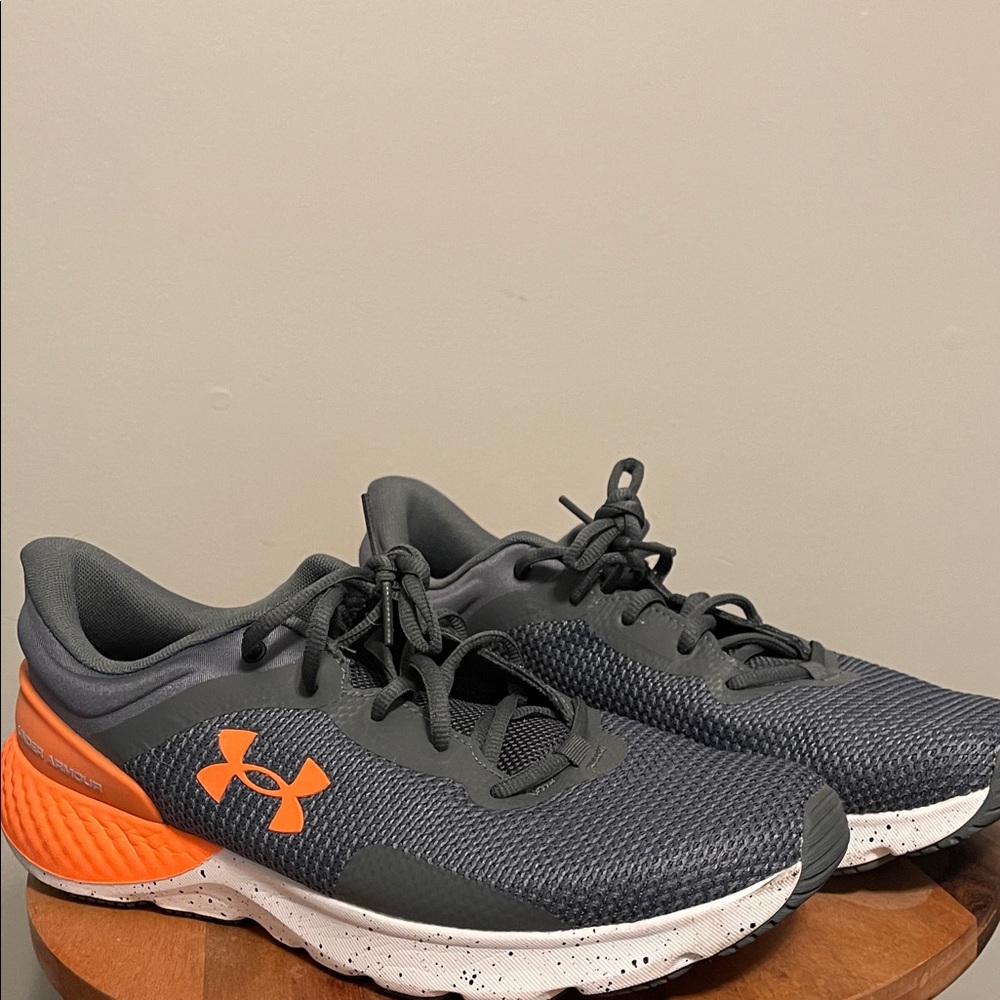 Under Armour Charcoal and Bright Orange Athletic Shoes